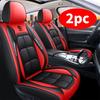 2 шт. Чехлы на сиденья из искусственной кожи - Универсальная посадка для седанов и внедорожников, Эргономичный дизайн с боковой поддержкой, Удобный наполнитель для пассажирских сидений\
