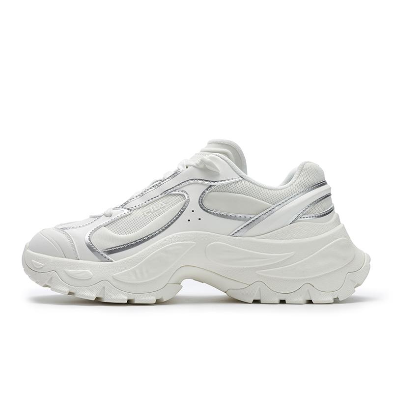 Fila Туфли Sofia 4 Lux «рыбья кость» Простые Повседневные Удобные Универсальные Повседневные Стройнящие Низкие Кроссовки Женские кроссовки Белоснежные F12W521114FSA