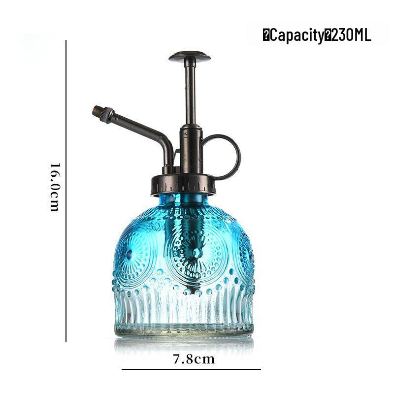 Embossed Glass Watering Sprayer for Home and Garden Decor