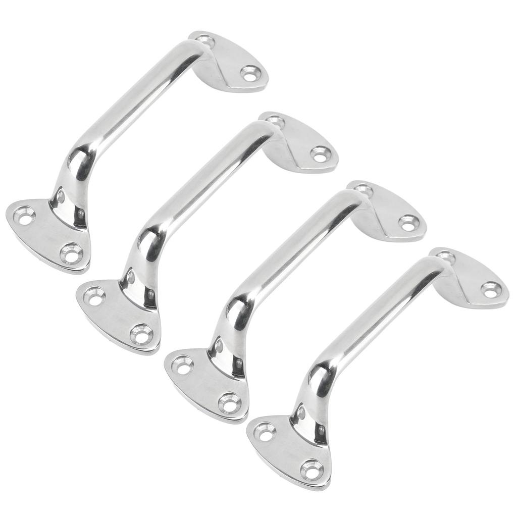 Boat Door Grab Handle 316 Stainless Steel Marine Large Cleat Door Grab Handle Handrail for Yachts Inflatable Yachts
