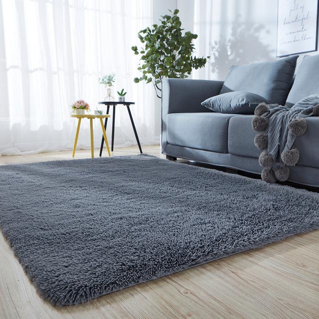 For Bedroom Living Room Home Carpet Nordic Fluffy Plush Children 'S Room Decor Non Slip Mats Lounge Porch Table Coffee Large Rugs
