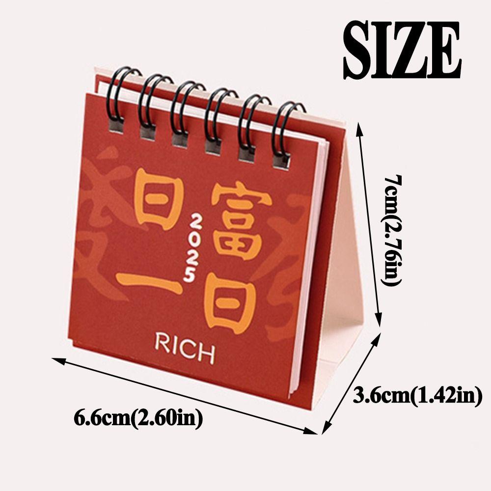 Creative Mini Desk Calendar 18-Month Monthly Planner 2024-2025 Calendar  Inspirational Writing