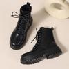 Модные женские осенне-зимние ботинки нового стиля, устойчивые к холоду, толстые, на модной толстой подошве, простые, удобные, износостойкие короткие ботинки
