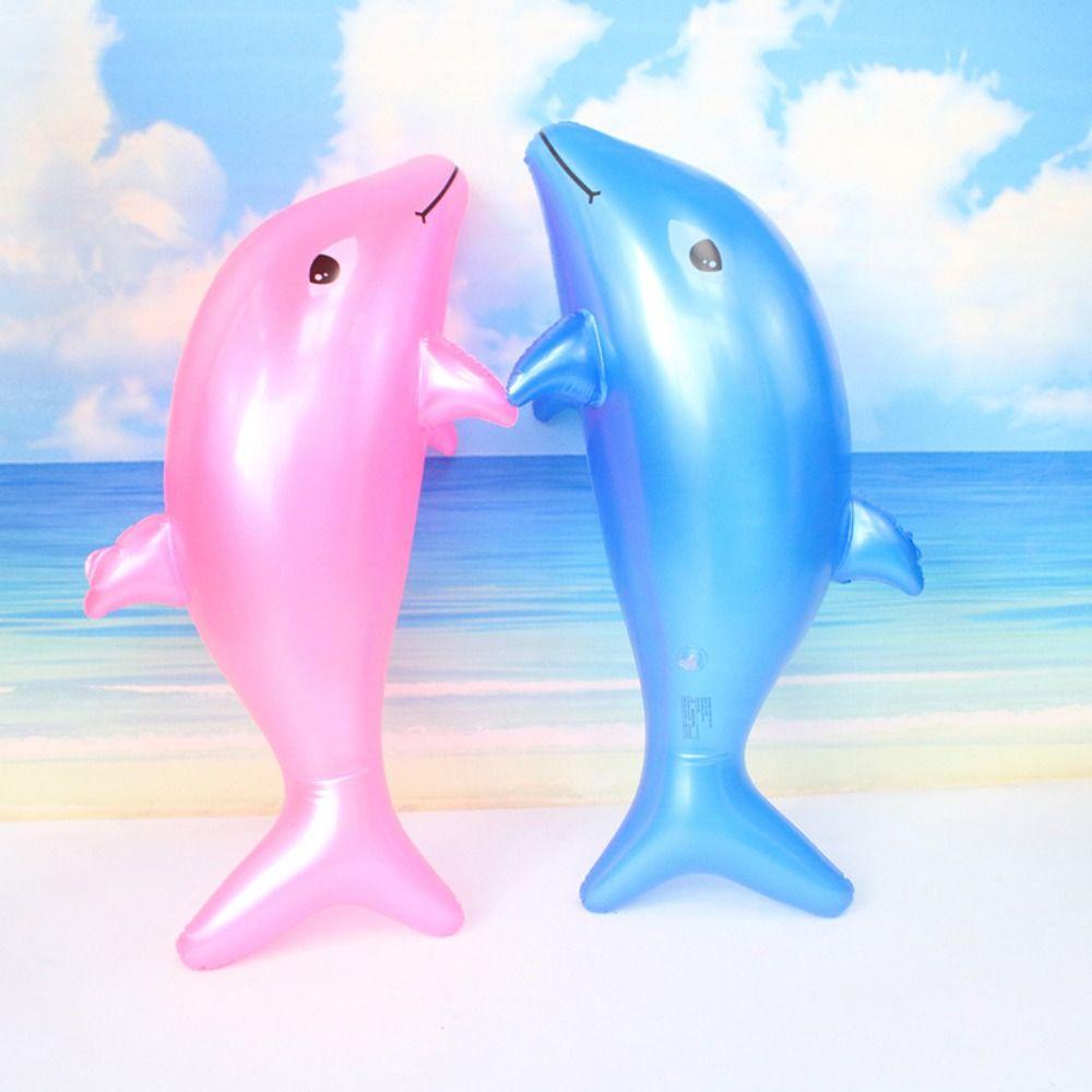 Float Air Mattresse PVC Dolphin Beach Swimming Rings Inflatable Dolphin Inflatable Toys Water Toys