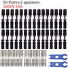 100/50/20/10/5 Pairs DC Solar Connector 1000V30A Panel Stecker IP67 Waterproof Connectors Kit for PV/MC Cable 2.5/4/6mm2