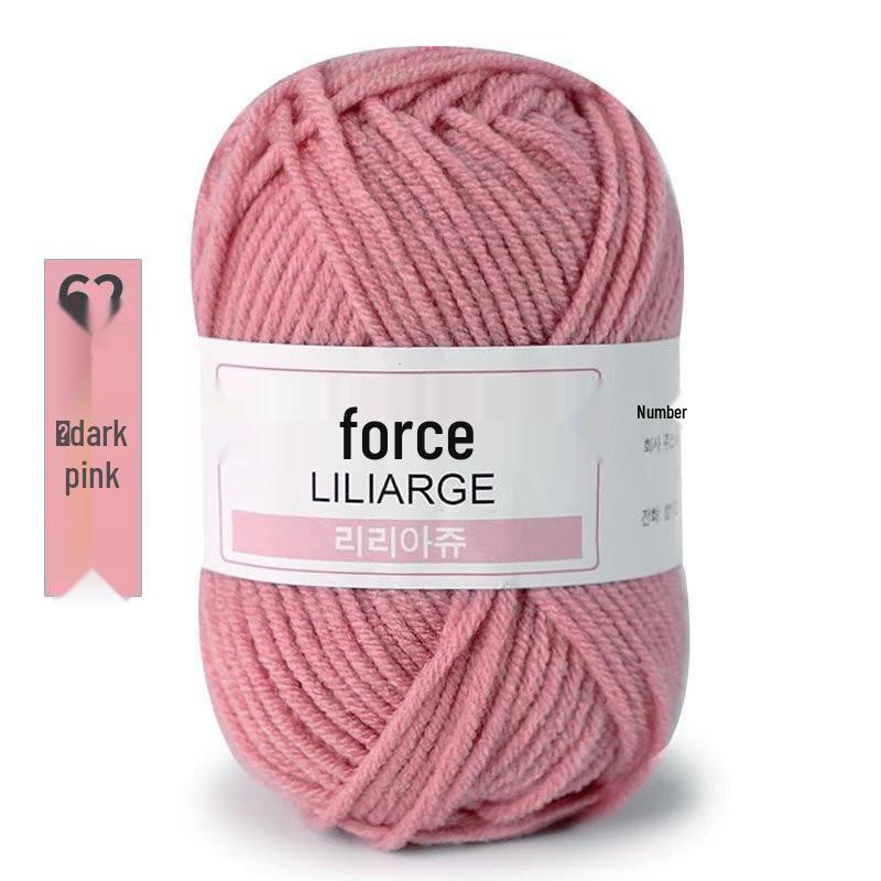 4-слойная молочная хлопковая пряжа для детских свитеров, кукол, обуви, шапок, вязания крючком и DIY-проектов