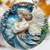 Pendant with Angel Pattern, Decoration of Home Walls or Doors, 2d Flat Wooden, Christmas Decoration, Gifts for Friends and Family