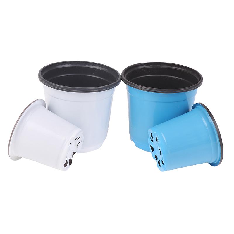 10 шт. пластиковый цветочный горшок для выращивания суккулентных растений, небольшой цветочный горшок, простой посадочный горшок для рассады, утолщенные питомники