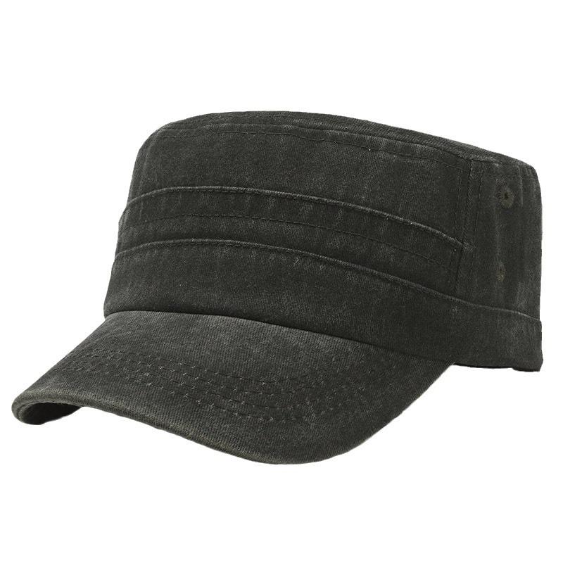 Мужская состаренная военная кепка с плоским верхом, весенне-летняя кепка-утка, корейская шляпа от солнца