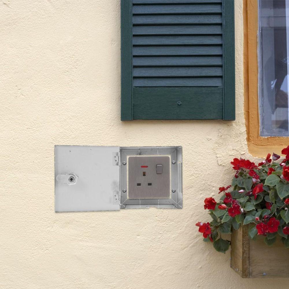 Anti-Theft Socket Protector Lockable Socket Protection Box Professional Outlet Box Cover Outdoor
