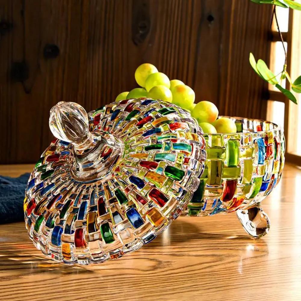 Glass Halloween Candy Storage Box Dust-proof Snack Jar Elegant European Style Candy Jar Chocolate