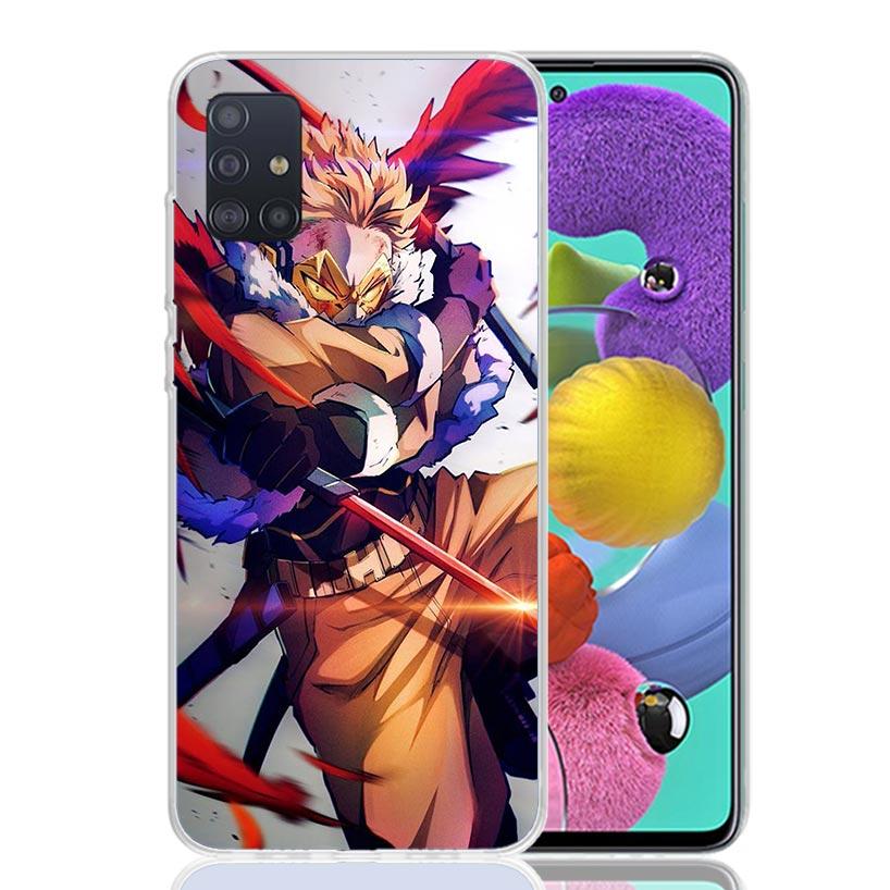 Чехол для телефона Hawks MHA My Hero A-Academy для Samsung Galaxy A52 A32 A22 A12 A02S A50S A30S A51 A31 AA71 Note 20 Ultra 10 S10 Plus