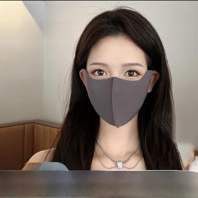 UPF50+ 3D Eye Protection Ice Silk Sunscreen Mask - Моющаяся и устойчивая к УФ-излучению модная маска