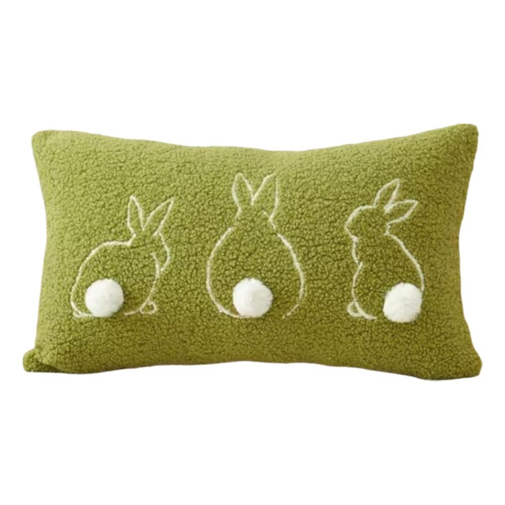 Plush Easter Bunny Pillow Cover Square/Rectangular Pillowslip Cartoon Rabbit Pillow Case Bed Room