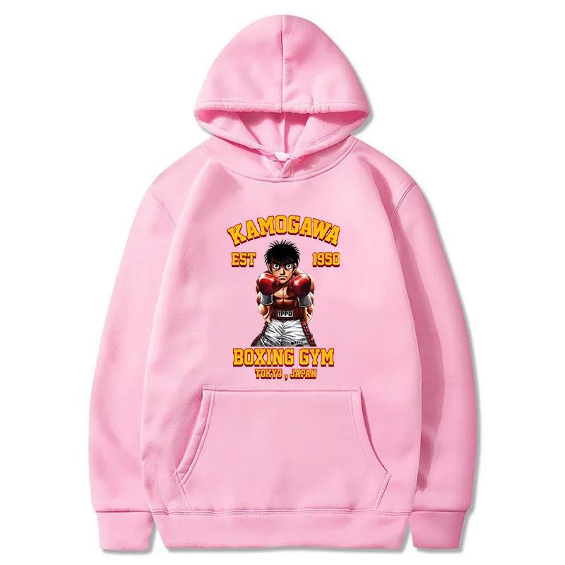 2024 Hot Sale Men Hoodie No Ippo Kamogawa Boxing Gym Printed Men Women Vintage Casual Sweatshirt Unisex Long Sleeve Pullovers
