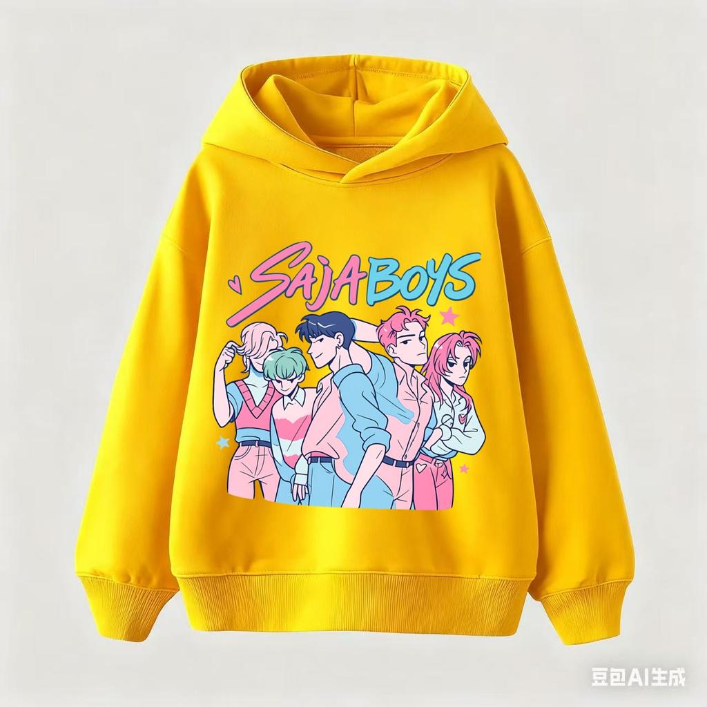 K-pop Охотники на демонов Милое худи для детей Аниме Милая толстовка с капюшоном Мальчики Девочки Весна Осень Мода Спортивные худи Подарки