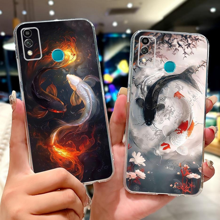 Чехол для Honor 9X Lite JSN-L21 JSN-L22 Милый Чехол с Рисунком Сердечко Любви Мягкий Силиконовый Чехол Для Honor 10X Lite DNN-LX9 10XLite Оболочка