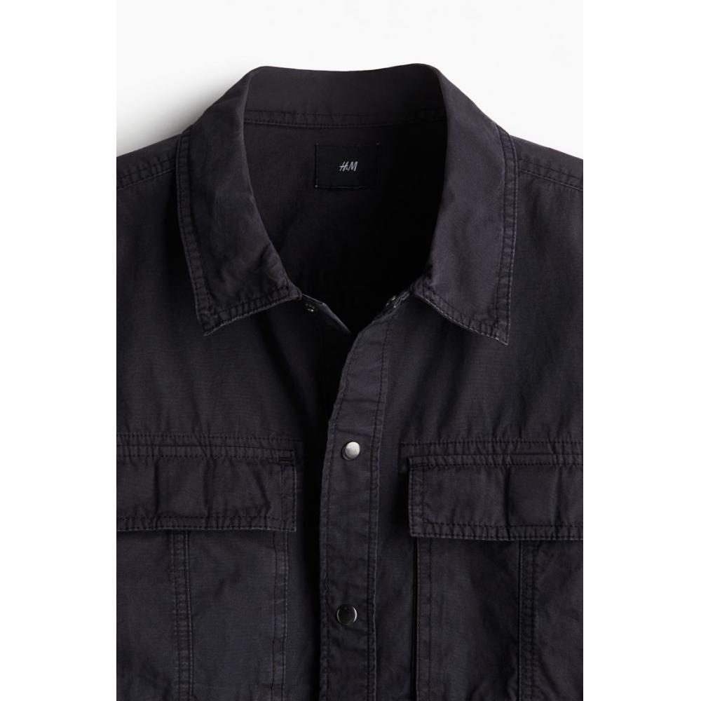 HM Utility oversHirt Regular Fit Black