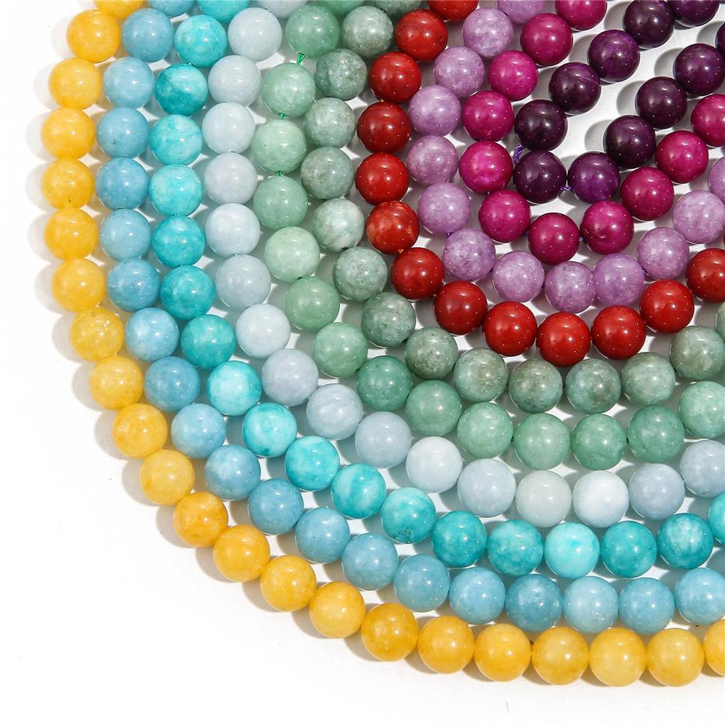 6/8/10/12 мм натуральный камень нефрит яшма бусины свободные круглые бусины для изготовления ювелирных изделий DIY браслет ожерелье серьги аксессуары около 15 дюймов/нитка