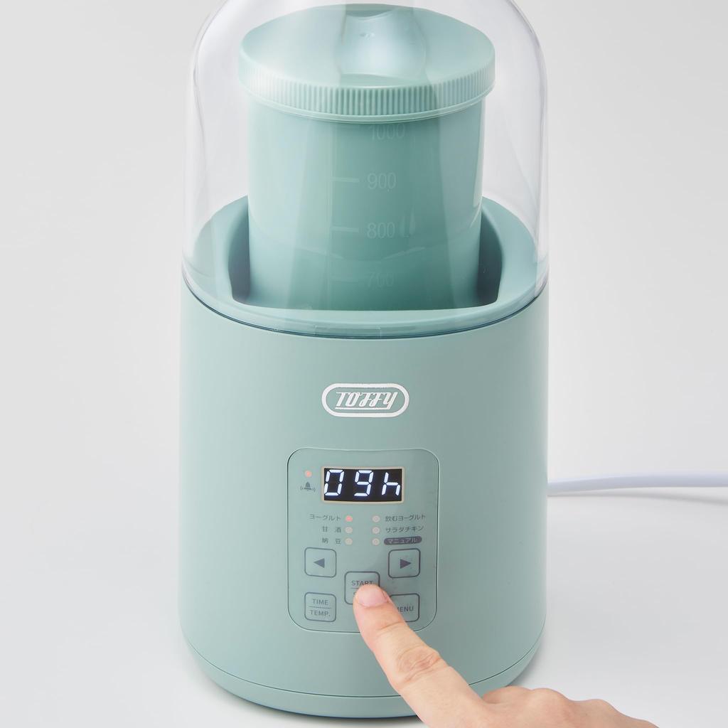 Йогуртница Простая в использовании с пакетом молока Приготовление при низкой температуре Салат из курицы Питьевой йогурт Амазаке Натто Ферментированный [Ириска] K-YM1 K-YM1 (Бледный