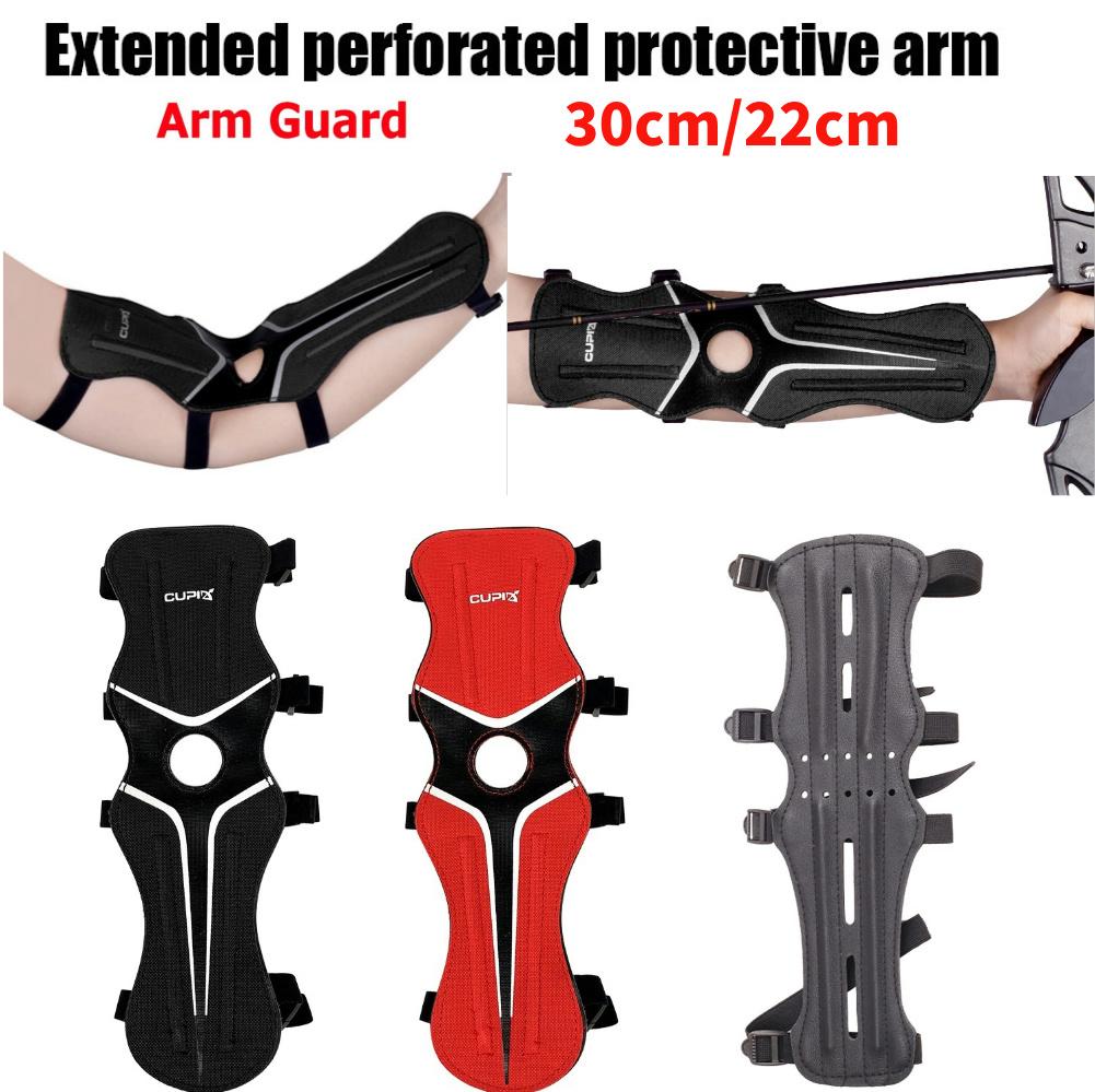 30cm/22cm Arm Guard Archery Bow Arrow Forearm Protector for Hunting Practice Safe Armband for Adults Outdoor Playing Supplies