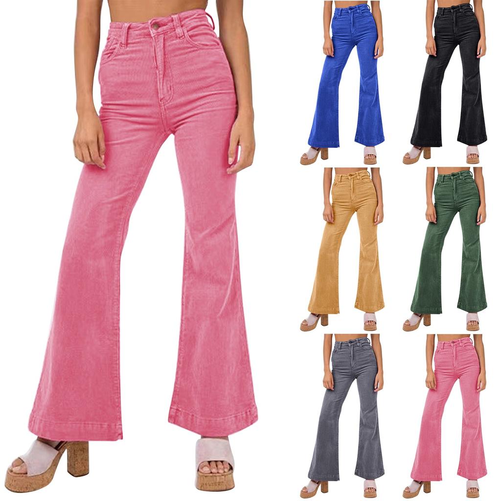 Женские повседневные брюки с высокой талией, однотонные свободные прямые брюки, женские брюки