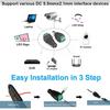 5pairs DC 12V Female And Male Connectors 5.5x2.1mm Power Plug Adapter Jacks Sockets For Signal Color LED Strip Light CCTV Camera