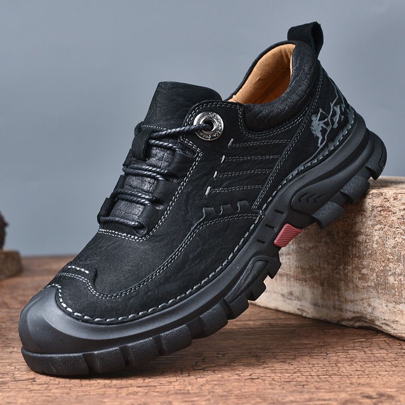 Уличная походная обувь, мужская кожаная обувь из натуральной кожи, походные кроссовки для скалолазания