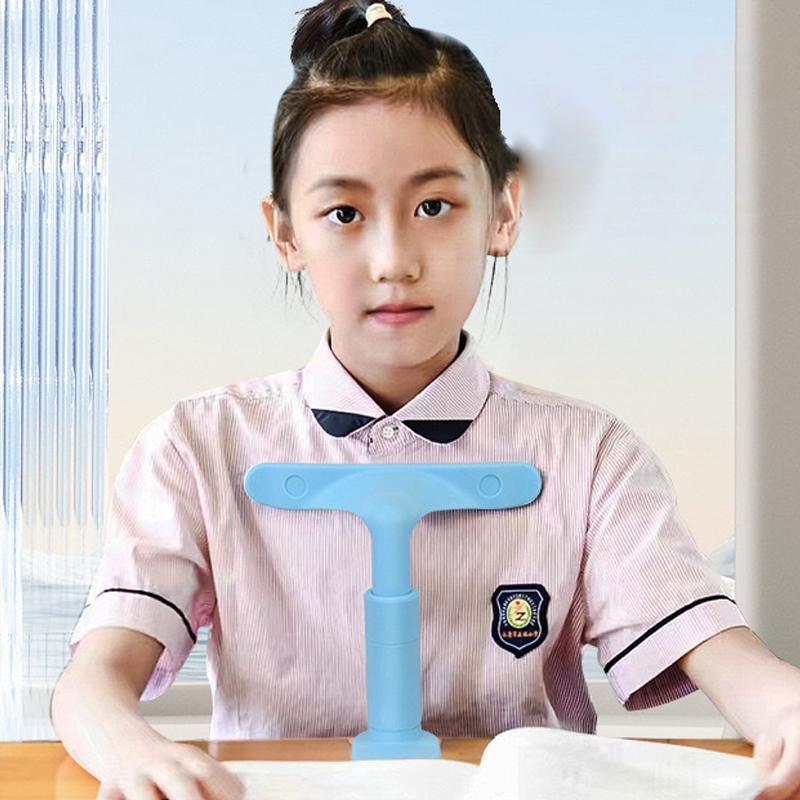 Writing Posture Corrector ABS Durable Kids Sitting Protector Anti Humpback Bracket Non Slip Desk T Shaped Arc Design Workbenches
