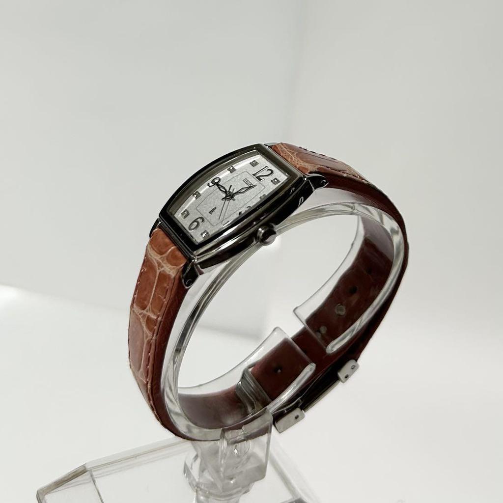 [USED] SEIKO QZ Rukia Stainless Steel Leather Watch, Operation Confirmed