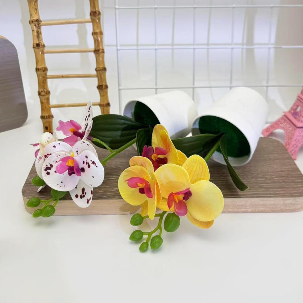 Butterfly Orchid Fake Flower Pot Plant For Event Decorations And Photography Sessions