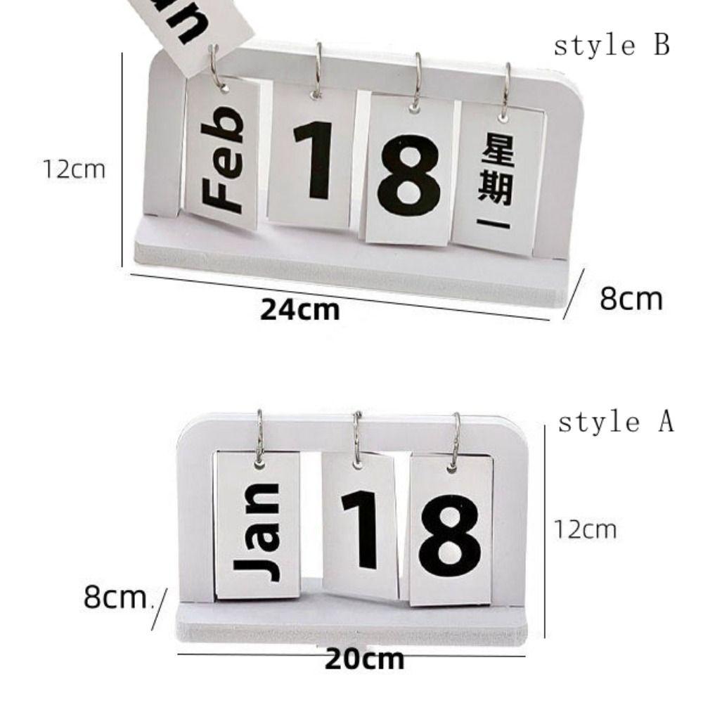INS Деревянный Календарь Скандинавский Стиль Настольный График Вечный Календарь Офис