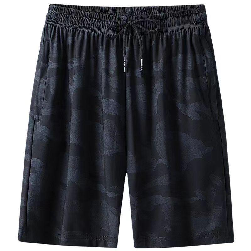 Men's Ice Silk Mesh Camouflage Sports Shorts - Loose, Plus Size, Summer Casual Running Pants