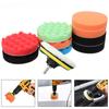 Car Polishing Sponge Pads Kit 3/4/5 Inches Foam Pad Buffer Kit Polish Machine Wax Pads for Car Motor Remove Scratches