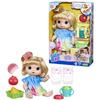 Кукла Hasbro Baby Alive Juice Daisuki в возрасте от 3 до 12 дюймов, светлые волосы, F7356, оригинальный продукт, ребенок, старше, (30 см) Набор, Бутылочка/Подгузник, Соковыжималка,