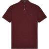 Polo Solid Logo Straight Fit Polo Shirt Men tops Borgundy 710534735-343