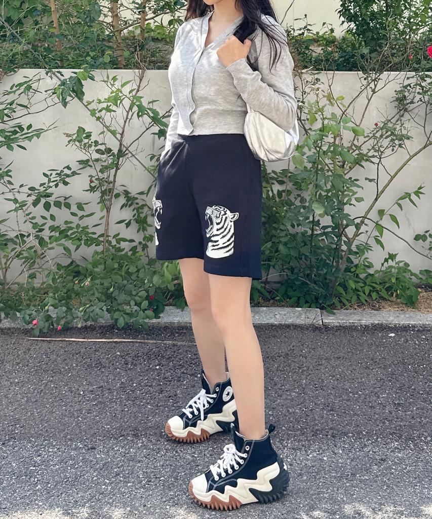 DRIFTOUT Double Pierce Tigers Cotton Shorts (2 Colors)