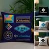 Наволочка Диван Гостиная Спальня Двусторонняя печать Классическая C-Columbia Square Подушка для сна