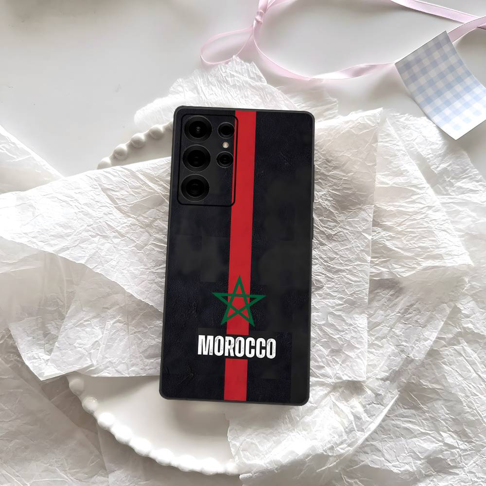 Чехол для телефона с флагом Марокко M-Morocco Для Samsung S 24 Fe 25 Ultra Plus 20 Lite 21 30 22 23 24 22 Ultra 5G Fundas