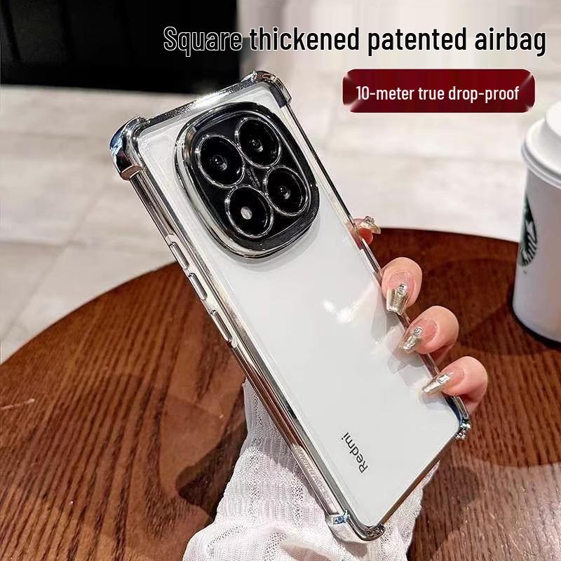 Xiaomi 13Pro/Redmi Note 14Pro+ Electroplated Drop-Proof Transparent Phone Case