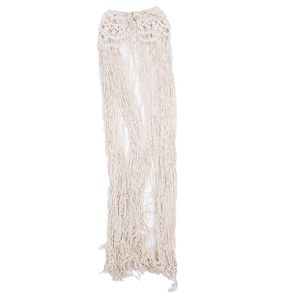 Boho Macrame Curtain Cotton Rope Handmade Wall Hanging Macrame Room Divider Doorway Curtain Wedding Backdrop for Home