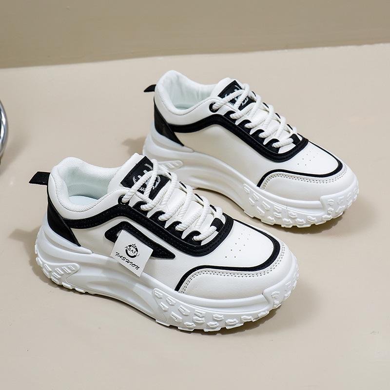 Обувь для папы, женская, весенняя, новинка, студенческая, модная обувь, толстая подошва, увеличенная, для отдыха, кроссовки