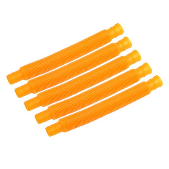 5Pcs Colorful Telescopic Tube Toy Stress Relief Free Transformation Decompression Stretchable Tube Sensory Fidget Toy Kids Adults Gift