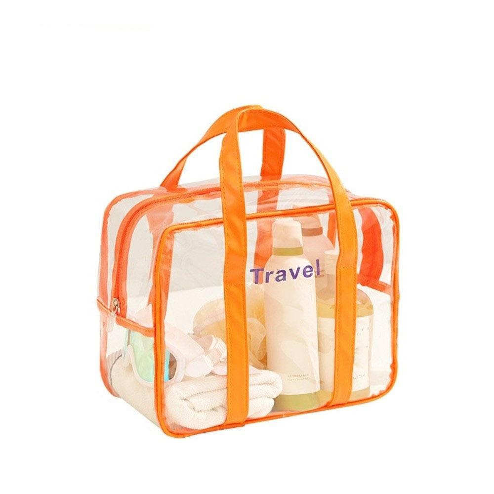 Large Capacity Transparent Cosmetic Bag PVC Outdoor Sports Bag Fashion Swimming Storage Bag Sports