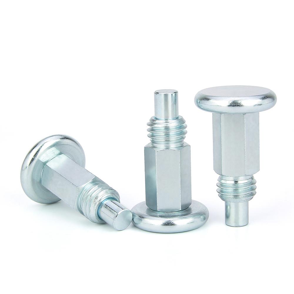 Carbon Steel With Zinc-plated Threaded Indexing Locating Pins Stailless Steel Self-locking/Return Type Index Screw/Bolt