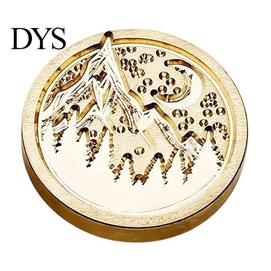 Decorative Embossed Stamp Brass Wax Seal Heads, Alphabet Christmas Sealing Personalized Gift Head for Envelope Wrapping Journal Scrapbook Decor Metal