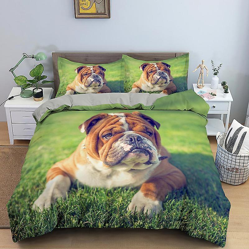 French Bulldog Duvet Cover Twin Queen Cute Puppy Dog Comforter Cover Cartoon Pet Animal Print Bedding Set For Boys Girls Bedroom