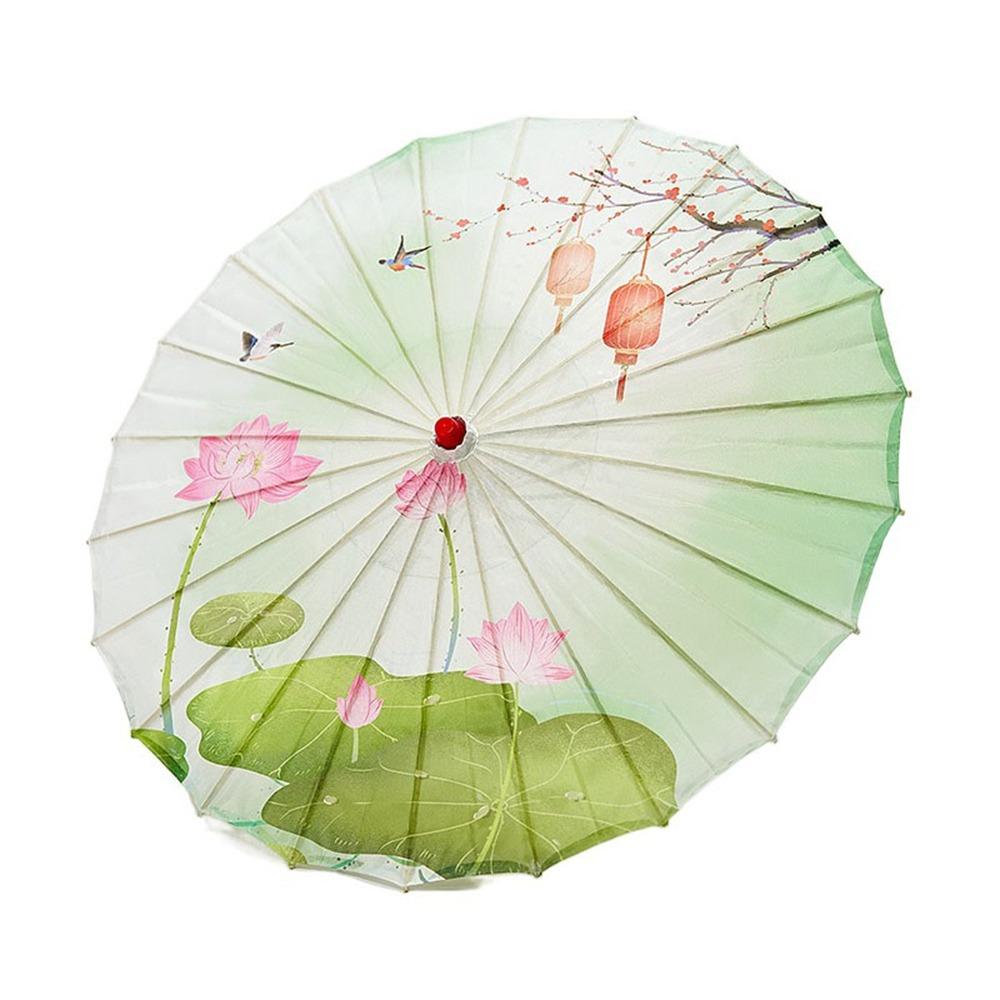 Bamboo Ancient Dance Umbrella Handmade Costume Parasol Oil Paper Umbrella Photograph Prop