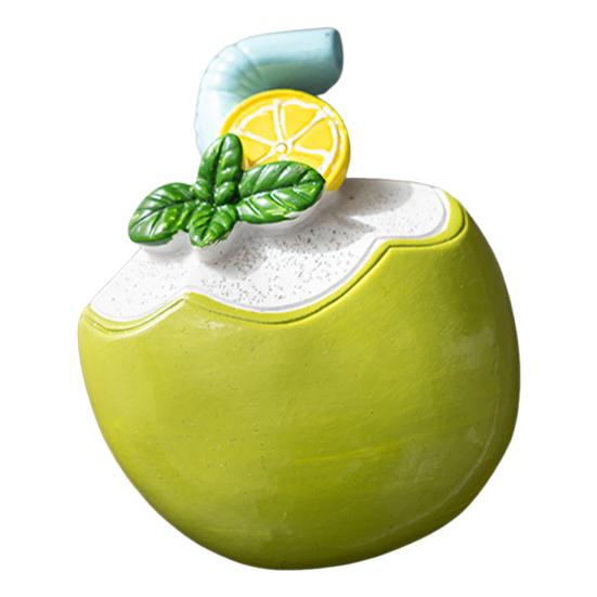 3D Coconut Drink Fridge Magnet Summer Beach Resin Coconut Juice Magnetic Refrigerator Accessories Home Office Kitchen Decoration