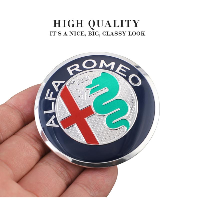 4Pcs 56mm Wheel Hub Caps Sticker Car Emblem Badge Decoration For Alfa Romeo Giulia Stelvio 156 Tonale Brera Giulietta Disco VolaMX5